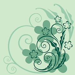 Image showing Decorative floral background