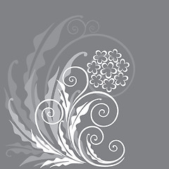 Image showing Decorative floral background