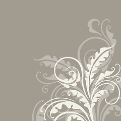 Image showing Decorative floral background