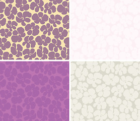 Image showing Seamless background with orchids