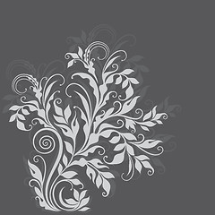 Image showing Elegant decorative floral illustration