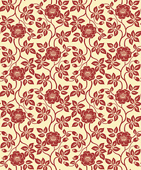 Image showing Seamless floral background