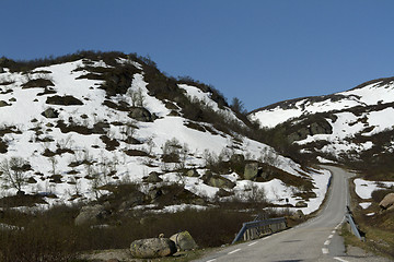 Image showing Norwegian mountain road