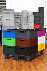 Image showing Boxes and crates