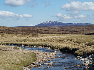 Image showing View of Mount Keen from the water of Mark, Scotland.