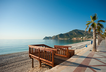 Image showing Beach promenade