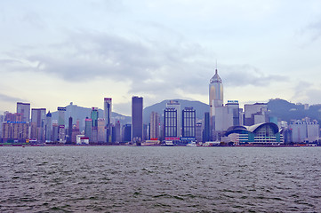 Image showing Hong Kong highrise buildings and convention centre