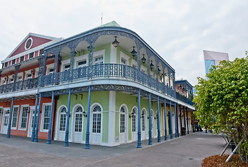 Image showing Old colonial buildings in Maxau China