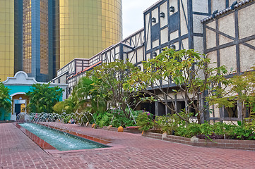 Image showing View on Golden building Macau 