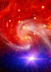 Image showing galaxy in a free space