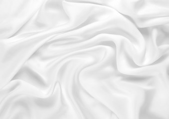 Image showing Smooth elegant white silk