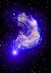 Image showing galaxy in a free space