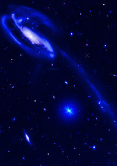 Image showing galaxy in a free space