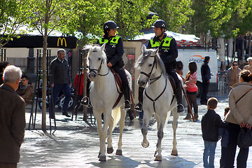 Image showing Madrid horse police