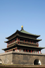 Image showing Bell Tower in Xian China