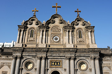 Image showing Historic cathedral in Xian China