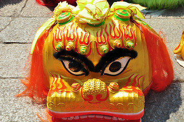 Image showing Lion dance mask