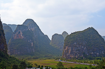 Image showing Guilin mountains China