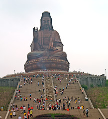 Image showing Statue of Kuan Yin on Xiqiao Mountain, Foshan, Guangdong, China