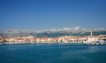 Image showing blue sky and sea