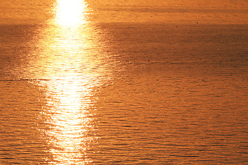 Image showing sunset over Water