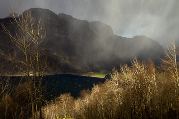 Image showing valley in norway in changeful weather