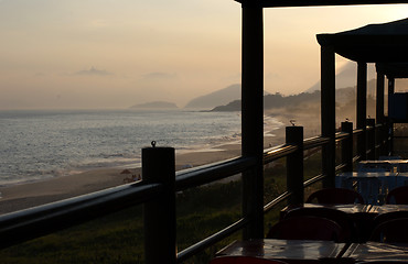 Image showing Sunset on Camboinhas beach