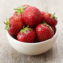 Image showing fresh red strawberries