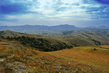 Image showing Crimea. Sudak. View from Mount Kokush-kai