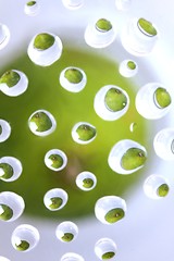 Image showing lime water drops