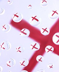 Image showing wrong cross symbol water drops