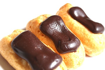 Image showing isolated eclairs