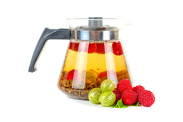 Image showing berry tea