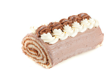 Image showing Chocolate Swiss roll