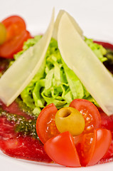 Image showing Meat carpaccio