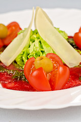 Image showing Meat carpaccio