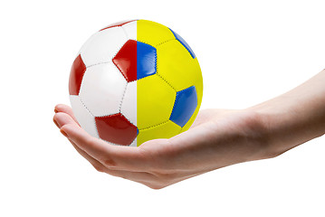 Image showing Ukraine and Poland ball