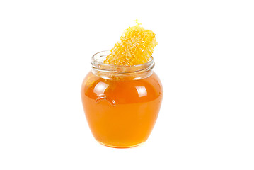 Image showing jar of organic honey