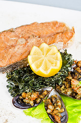 Image showing salmon steak