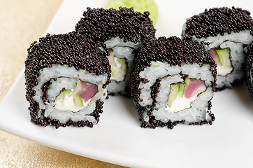 Image showing tuna sushi roll