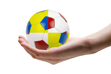 Image showing Ukraine and Poland ball