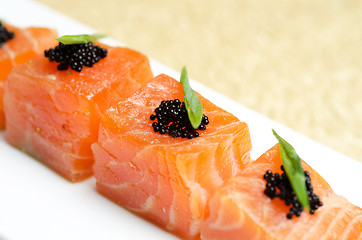 Image showing Salmon Slices