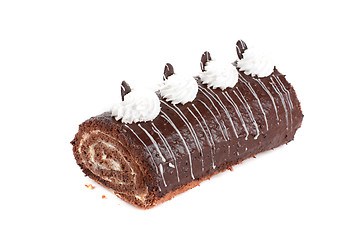 Image showing Chocolate Swiss roll