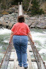 Image showing Obese woman