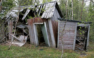 Image showing Old abandoned cottage