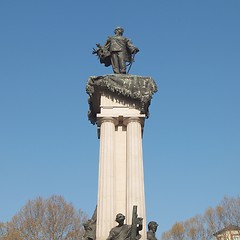 Image showing Vittorio Emanuele II statue