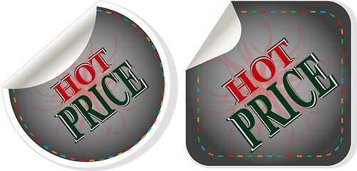 Image showing Hot price stickers set