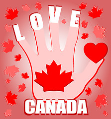 Image showing Happy Canada Day card