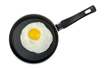 Image showing fried egg in a frying pan