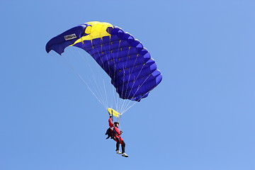 Image showing blue parachute